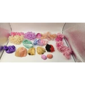 Set of 17 LOL Surprise Colorful Doll Hair Pieces